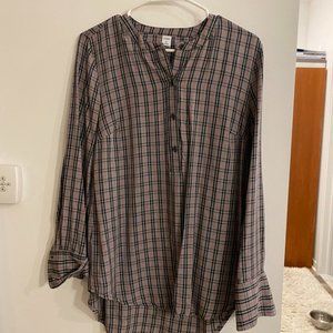 Plaid Tunic Top